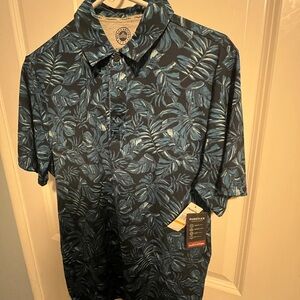 Flag & Anthem Short Sleeve Shirt, Small, Performance,  Tropical print , NWT